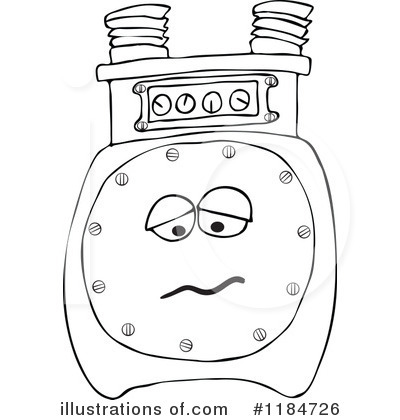 Royalty-Free (RF) Gas Meter Clipart Illustration by djart - Stock Sample #1184726
