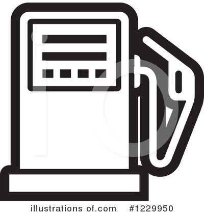 Royalty-Free (RF) Gas Pump Clipart Illustration by Lal Perera - Stock Sample #1229950