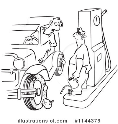 Flat Tire Clipart #1144376 by Picsburg