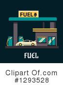 Gas Station Clipart #1293528 by Vector Tradition SM