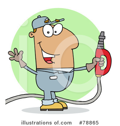 Royalty-Free (RF) Gas Station Clipart Illustration by Hit Toon - Stock Sample #78865