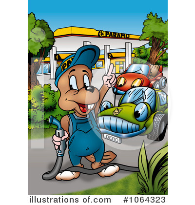 Gas Station Clipart #1064323 by dero