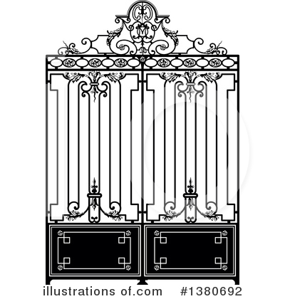 Royalty-Free (RF) Gate Clipart Illustration by Frisko - Stock Sample #1380692
