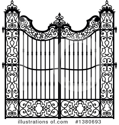 Royalty-Free (RF) Gate Clipart Illustration by Frisko - Stock Sample #1380693