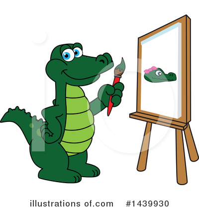 Royalty-Free (RF) Gator Mascot Clipart Illustration by Mascot Junction - Stock Sample #1439930