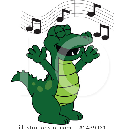 Royalty-Free (RF) Gator Mascot Clipart Illustration by Mascot Junction - Stock Sample #1439931