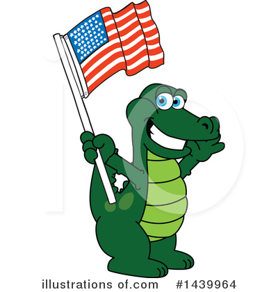 Royalty-Free (RF) Gator Mascot Clipart Illustration by Mascot Junction - Stock Sample #1439964