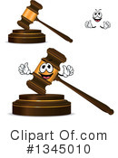 Gavel Clipart #1345010 by Vector Tradition SM
