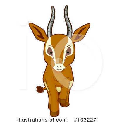 Gazelle Clipart #1332271 by BNP Design Studio