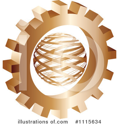 Royalty-Free (RF) Gear Clipart Illustration by Andrei Marincas - Stock Sample #1115634