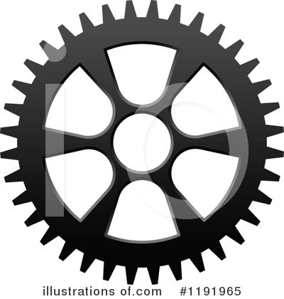 Royalty-Free (RF) Gear Clipart Illustration by Vector Tradition SM - Stock Sample #1191965