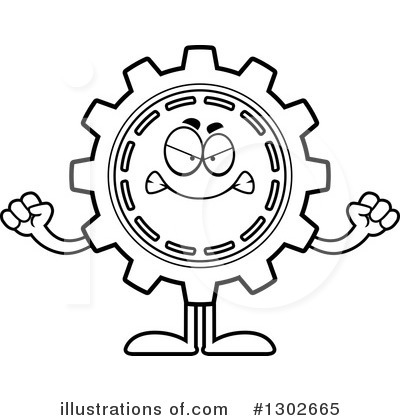 Royalty-Free (RF) Gear Clipart Illustration by Cory Thoman - Stock Sample #1302665