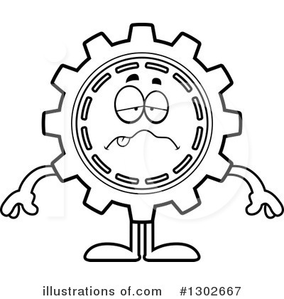 Royalty-Free (RF) Gear Clipart Illustration by Cory Thoman - Stock Sample #1302667