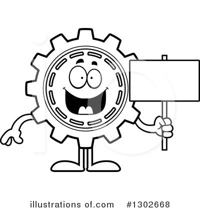 Royalty-Free (RF) Gear Clipart Illustration by Cory Thoman - Stock Sample #1302668