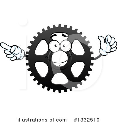Royalty-Free (RF) Gear Clipart Illustration by Vector Tradition SM - Stock Sample #1332510