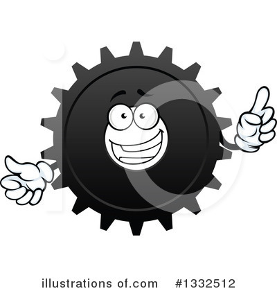 Royalty-Free (RF) Gear Clipart Illustration by Vector Tradition SM - Stock Sample #1332512