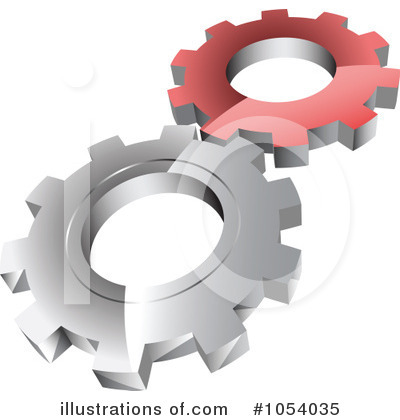 Royalty-Free (RF) Gears Clipart Illustration by vectorace - Stock Sample #1054035