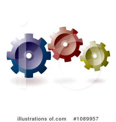 Royalty-Free (RF) Gears Clipart Illustration by michaeltravers - Stock Sample #1089957