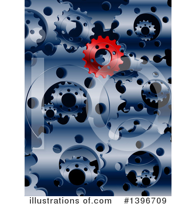 Royalty-Free (RF) Gears Clipart Illustration by elaineitalia - Stock Sample #1396709
