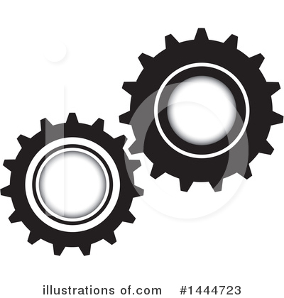 Royalty-Free (RF) Gears Clipart Illustration by ColorMagic - Stock Sample #1444723