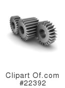 Gears Clipart #22392 by KJ Pargeter