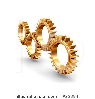 Royalty-Free (RF) Gears Clipart Illustration by KJ Pargeter - Stock Sample #22394