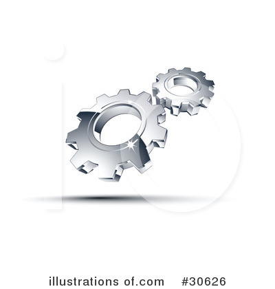 Royalty-Free (RF) Gears Clipart Illustration by beboy - Stock Sample #30626