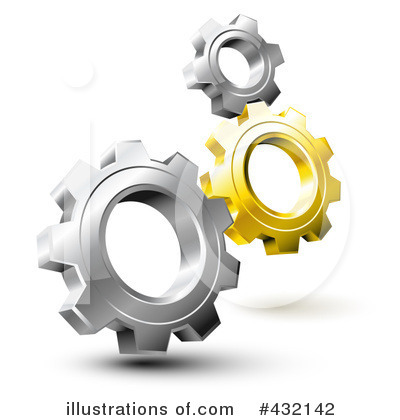 Royalty-Free (RF) Gears Clipart Illustration by Oligo - Stock Sample #432142