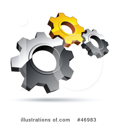 Royalty-Free (RF) Gears Clipart Illustration by beboy - Stock Sample #46983