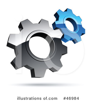 Royalty-Free (RF) Gears Clipart Illustration by beboy - Stock Sample #46984