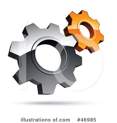 Royalty-Free (RF) Gears Clipart Illustration by beboy - Stock Sample #46985