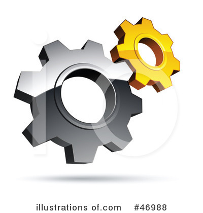 Royalty-Free (RF) Gears Clipart Illustration by beboy - Stock Sample #46988