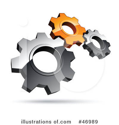 Royalty-Free (RF) Gears Clipart Illustration by beboy - Stock Sample #46989