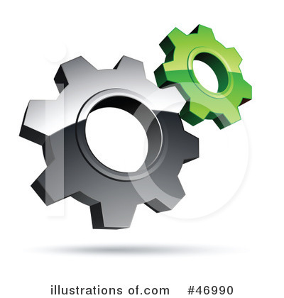 Royalty-Free (RF) Gears Clipart Illustration by beboy - Stock Sample #46990