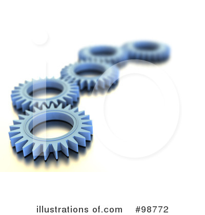 Royalty-Free (RF) Gears Clipart Illustration by chrisroll - Stock Sample #98772
