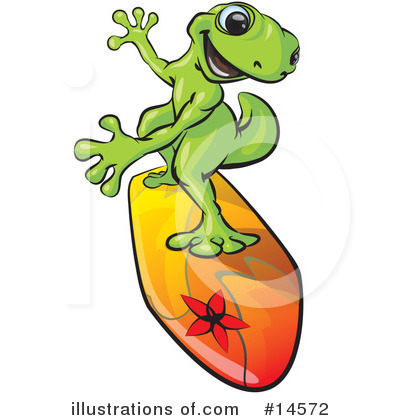 Royalty-Free (RF) Gecko Clipart Illustration by Leo Blanchette - Stock Sample #14572