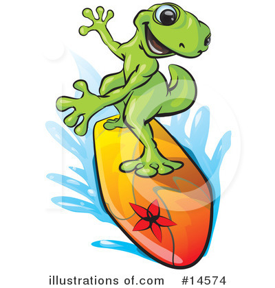 Royalty-Free (RF) Gecko Clipart Illustration by Leo Blanchette - Stock Sample #14574