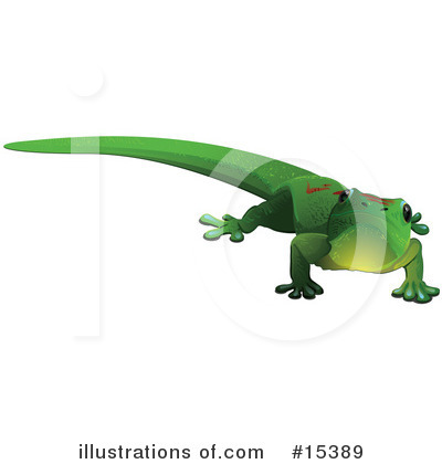 Royalty-Free (RF) Gecko Clipart Illustration by Leo Blanchette - Stock Sample #15389