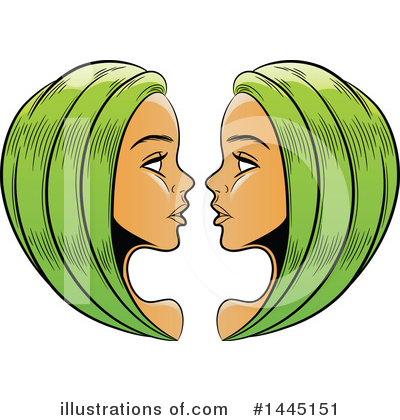 Royalty-Free (RF) Gemini Clipart Illustration by cidepix - Stock Sample #1445151