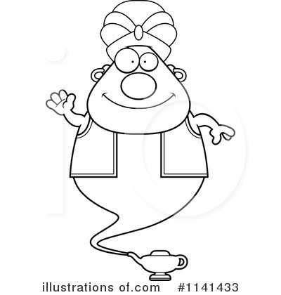 Royalty-Free (RF) Genie Clipart Illustration by Cory Thoman - Stock Sample #1141433