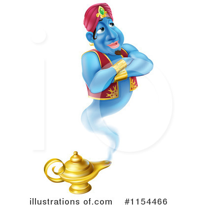 Royalty-Free (RF) Genie Clipart Illustration by AtStockIllustration - Stock Sample #1154466