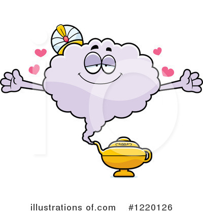 Royalty-Free (RF) Genie Clipart Illustration by Cory Thoman - Stock Sample #1220126