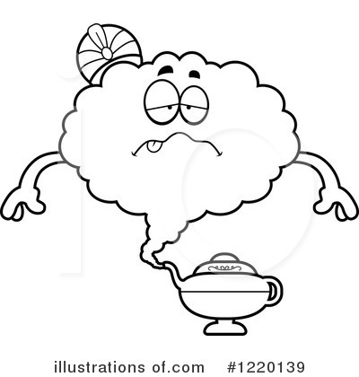 Royalty-Free (RF) Genie Clipart Illustration by Cory Thoman - Stock Sample #1220139