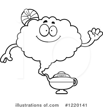 Royalty-Free (RF) Genie Clipart Illustration by Cory Thoman - Stock Sample #1220141