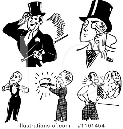 Royalty-Free (RF) Gentleman Clipart Illustration by BestVector - Stock Sample #1101454