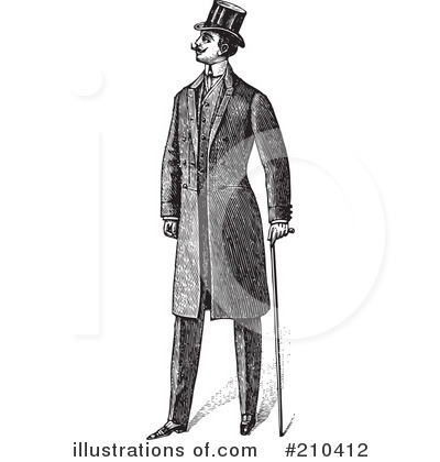 Royalty-Free (RF) Gentleman Clipart Illustration by BestVector - Stock Sample #210412
