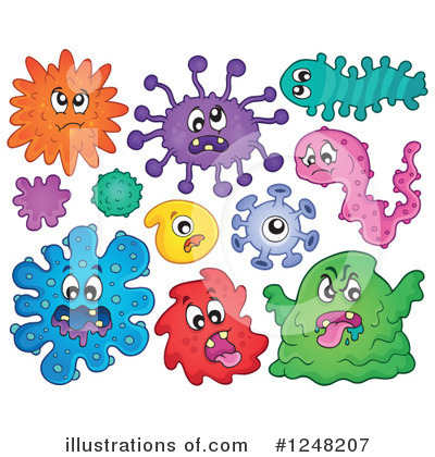 Royalty-Free (RF) Germ Clipart Illustration by visekart - Stock Sample #1248207