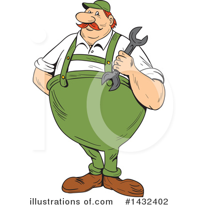 Repair Man Clipart #1432402 by patrimonio