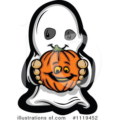 Royalty-Free (RF) Ghost Clipart Illustration by Chromaco - Stock Sample #1119452
