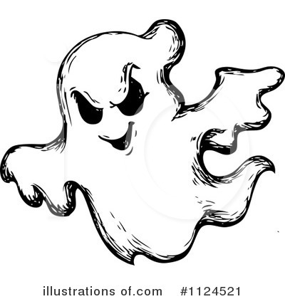 Royalty-Free (RF) Ghost Clipart Illustration by visekart - Stock Sample #1124521